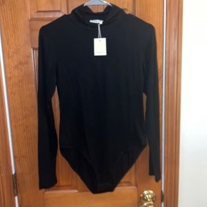 MANGOPOP Bodysuit Black Long Sleeve